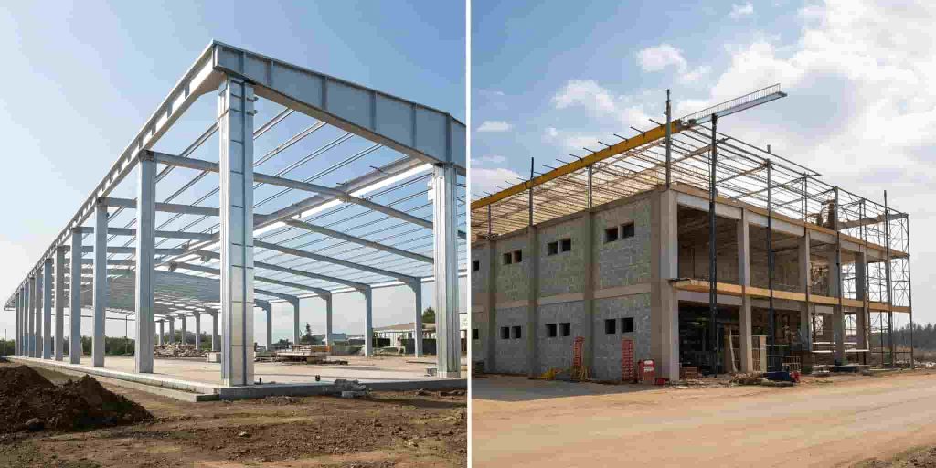 تفاوت سازه LSF با سازه های سنتی