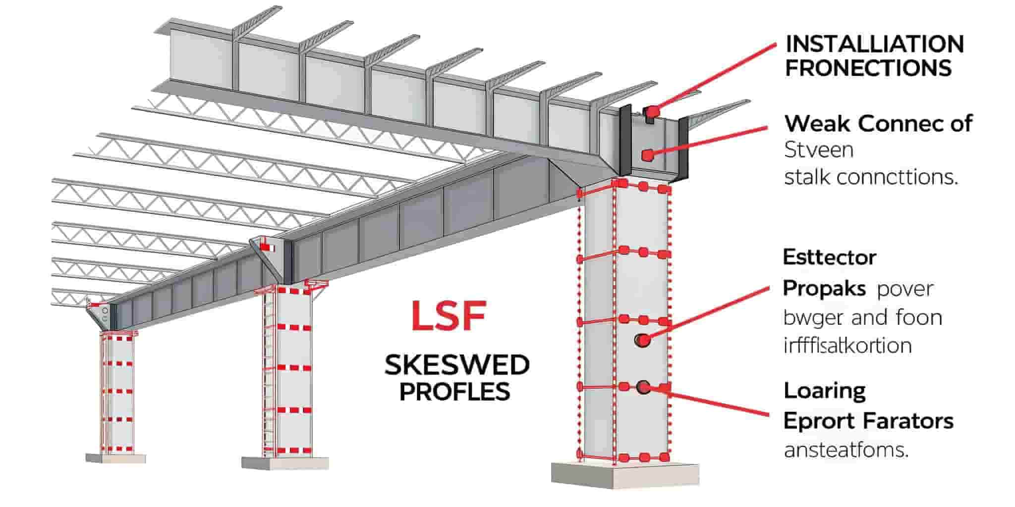 خطاهای نصب و طراحی سازه های ال اس اف (LSF)