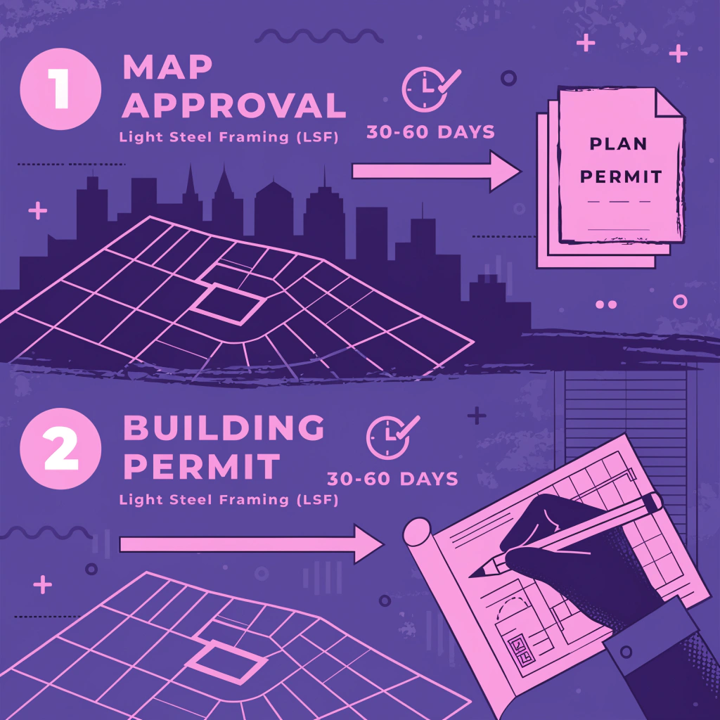 روند تصویب نقشه‌ و مجوزهای ساختمانی برای پروژه‌های LSF