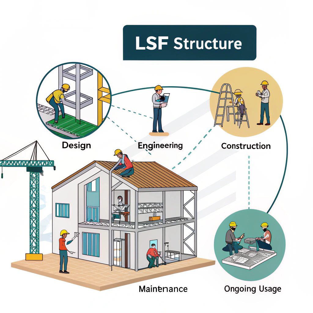 بررسی چرخه عمر یک سازه LSF از طراحی تا بهره‌برداری