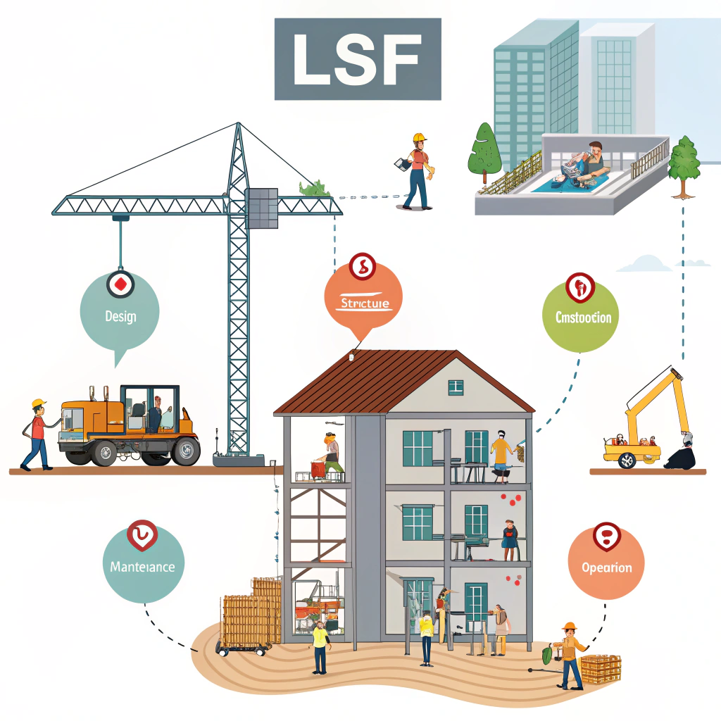 بررسی چرخه عمر یک سازه LSF از طراحی تا بهرهبرداری